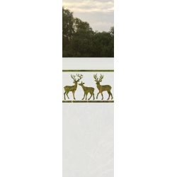 ROZ35 59x135 naklejka na okno wzory zwierzęce - sarny, jelenie, łosie